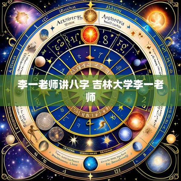 李一老师讲八字 吉林大学李一老师