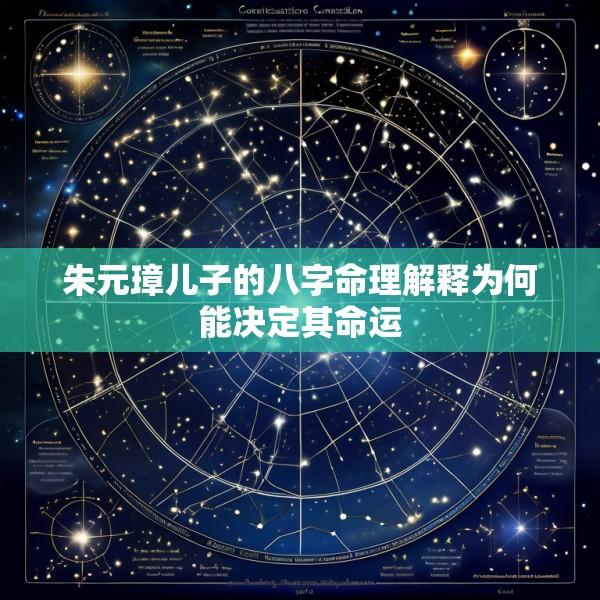 朱元璋儿子的八字命理解释为何能决定其命运