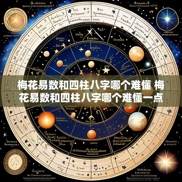梅花易数和四柱八字哪个难懂 梅花易数和四柱八字哪个难懂一点