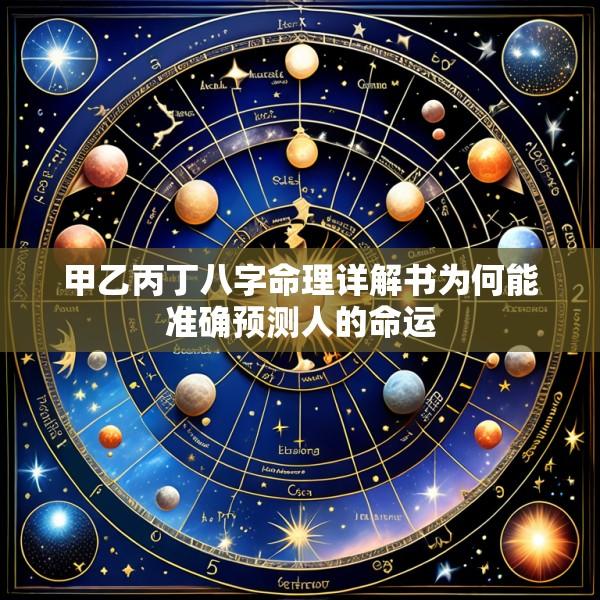 甲乙丙丁八字命理详解书为何能准确预测人的命运