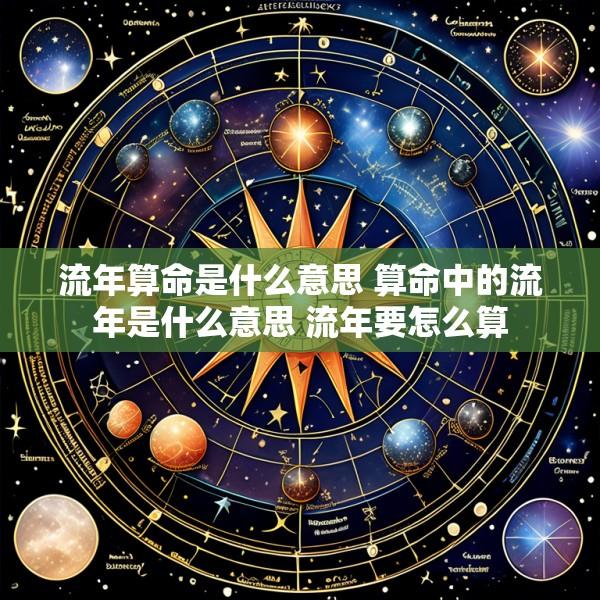 流年算命是什么意思 算命中的流年是什么意思 流年要怎么算