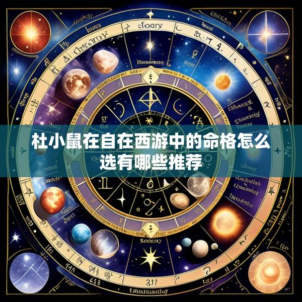 杜小鼠在自在西游中的命格怎么选有哪些推荐
