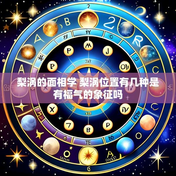 梨涡的面相学 梨涡位置有几种是有福气的象征吗