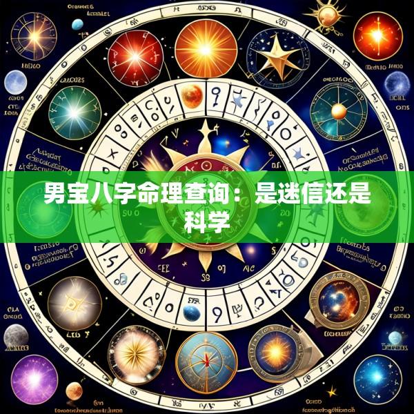 男宝八字命理查询:是迷信还是科学