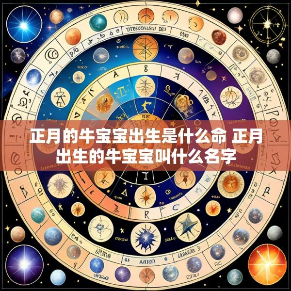 正月的牛宝宝出生是什么命 正月出生的牛宝宝叫什么名字