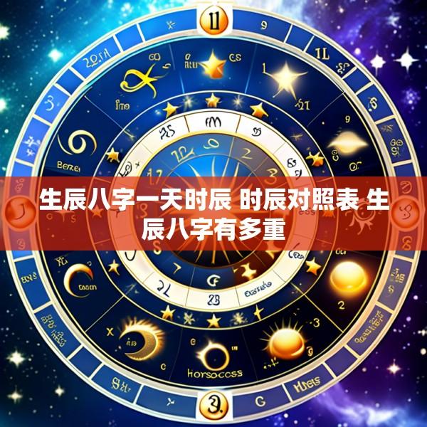 生辰八字一天时辰 时辰对照表 生辰八字有多重