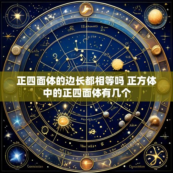 正四面体的边长都相等吗 正方体中的正四面体有几个