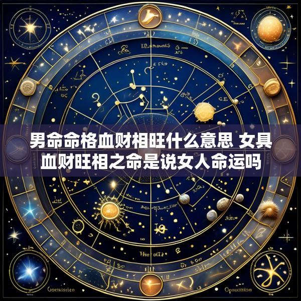 男命命格血财相旺什么意思 女具血财旺相之命是说女人命运吗