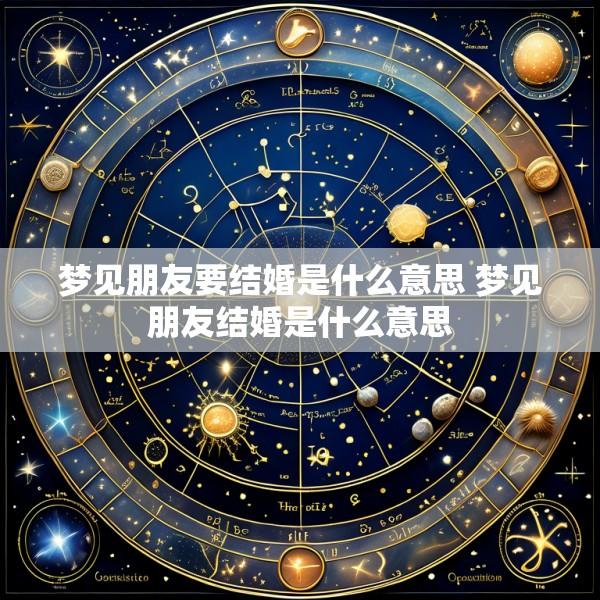 梦见朋友要结婚是什么意思 梦见朋友结婚是什么意思