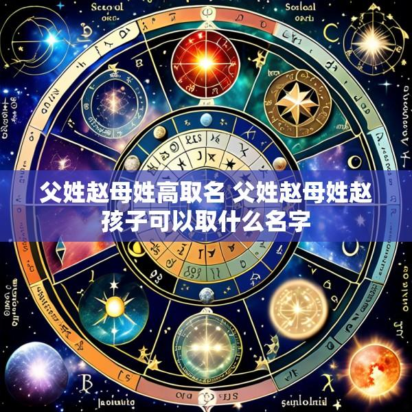 父姓赵母姓高取名 父姓赵母姓赵孩子可以取什么名字