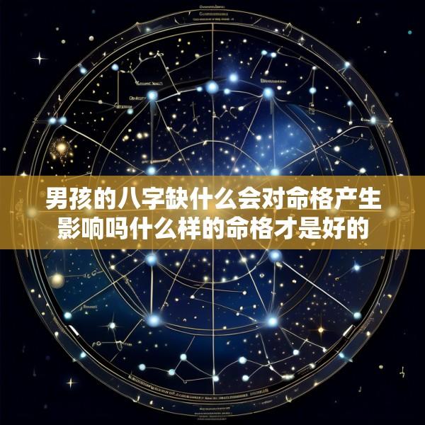 男孩的八字缺什么会对命格产生影响吗什么样的命格才是好的
