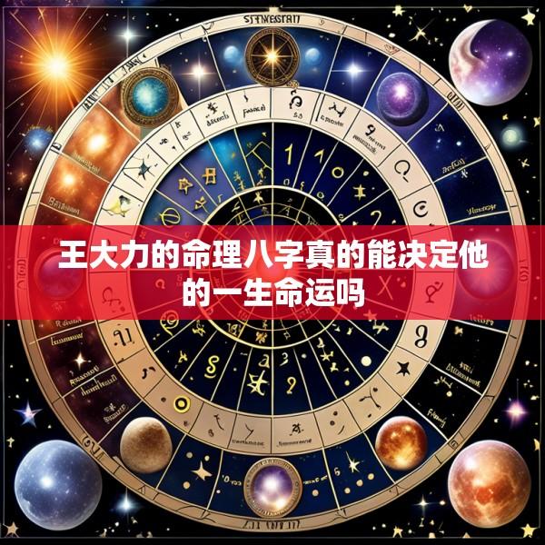 王大力的命理八字真的能决定他的一生命运吗
