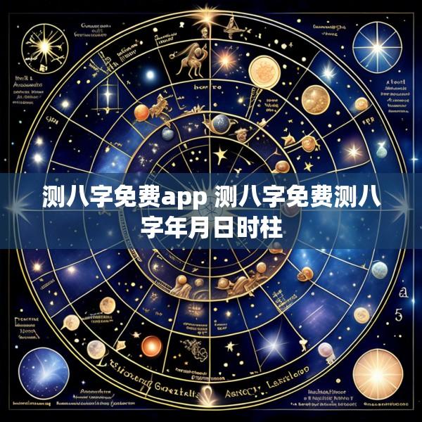测八字免费app 测八字免费测八字年月日时柱