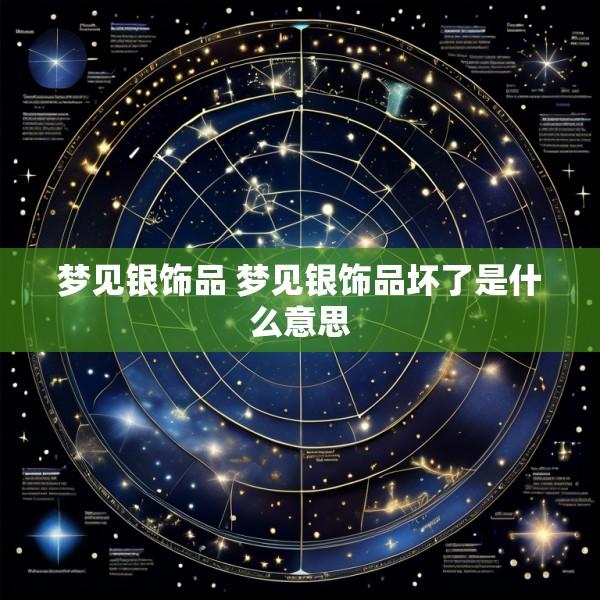 梦见银饰品 梦见银饰品坏了是什么意思
