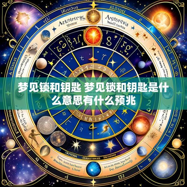 梦见锁和钥匙 梦见锁和钥匙是什么意思有什么预兆