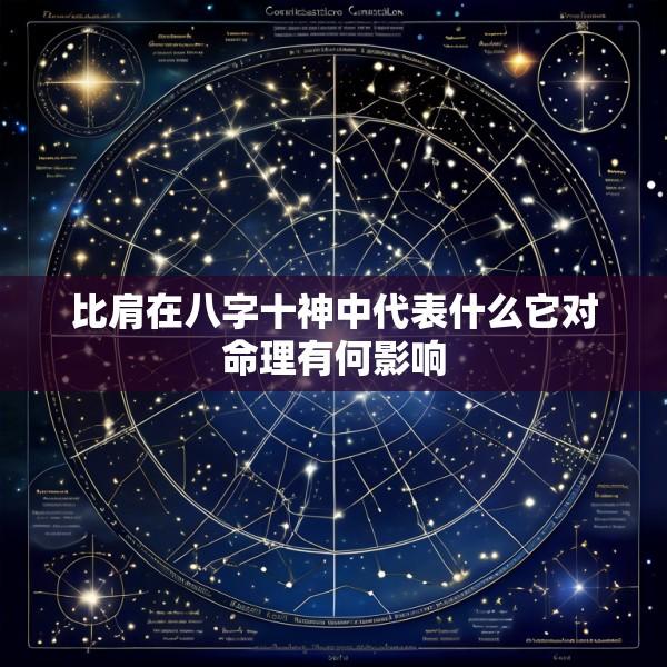 比肩在八字十神中代表什么它对命理有何影响