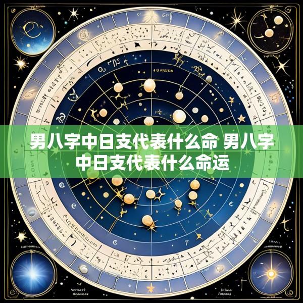 男八字中日支代表什么命 男八字中日支代表什么命运
