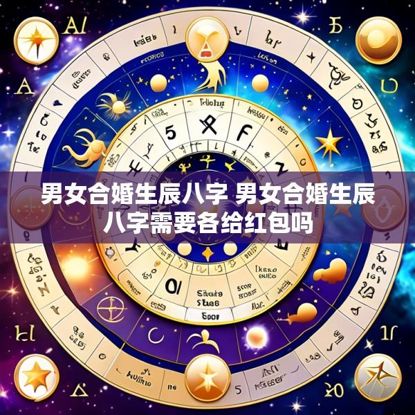 男女合婚生辰八字 男女合婚生辰八字需要各给红包吗
