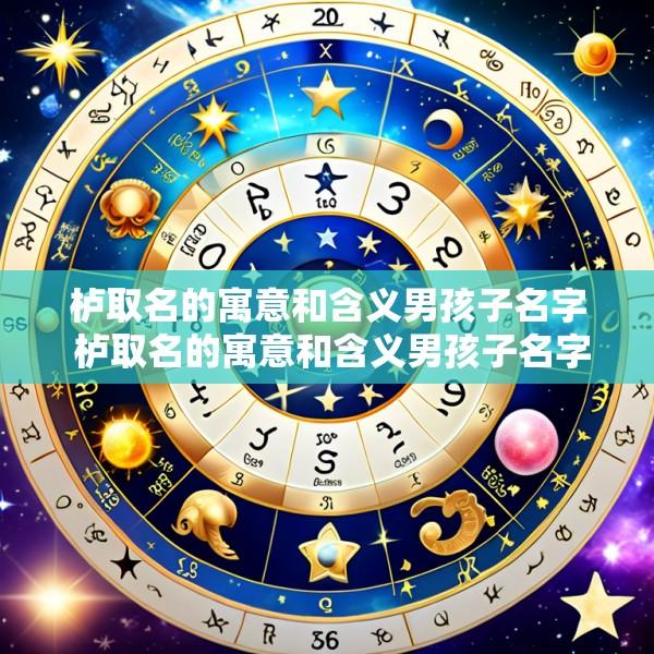 栌取名的寓意和含义男孩子名字 栌取名的寓意和含义男孩子名字怎么取