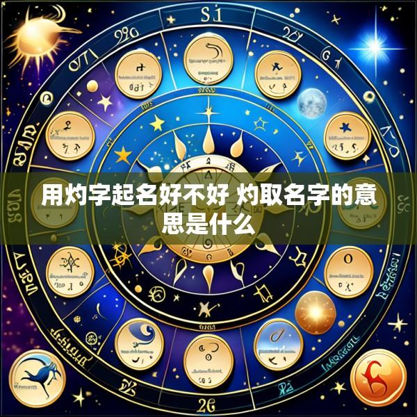 用灼字起名好不好 灼取名字的意思是什么