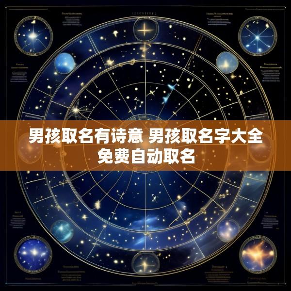 男孩取名有诗意 男孩取名字大全免费自动取名