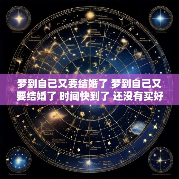 梦到自己又要结婚了 梦到自己又要结婚了 时间快到了 还没有买好衣服