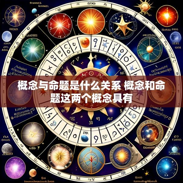 概念与命题是什么关系 概念和命题这两个概念具有