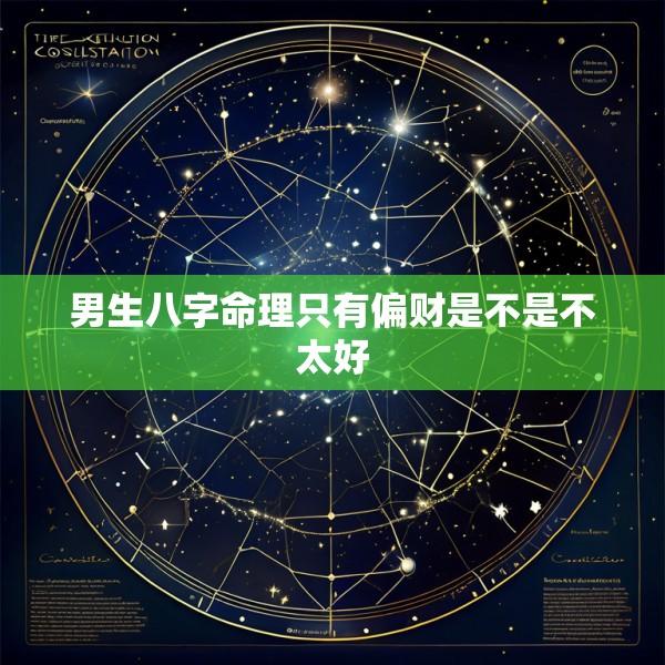 男生八字命理只有偏财是不是不太好