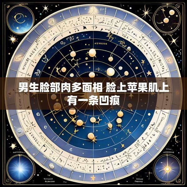 男生脸部肉多面相 脸上苹果肌上有一条凹痕