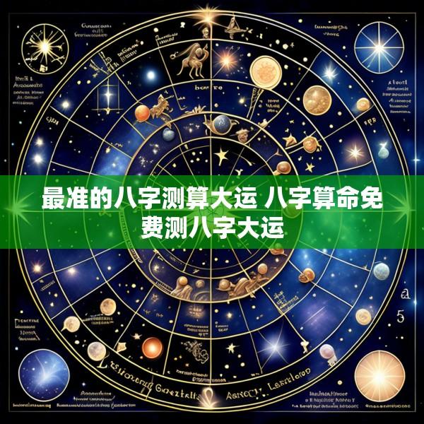 最准的八字测算大运 八字算命免费测八字大运