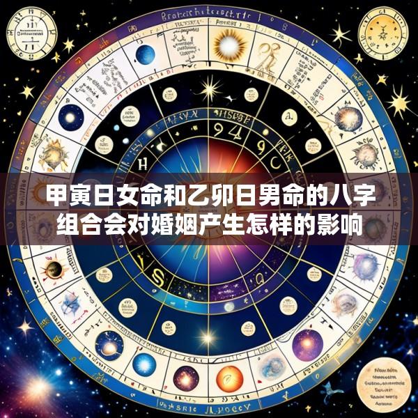 甲寅日女命和乙卯日男命的八字组合会对婚姻产生怎样的影响