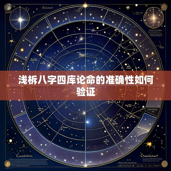 浅柝八字四库论命的准确性如何验证