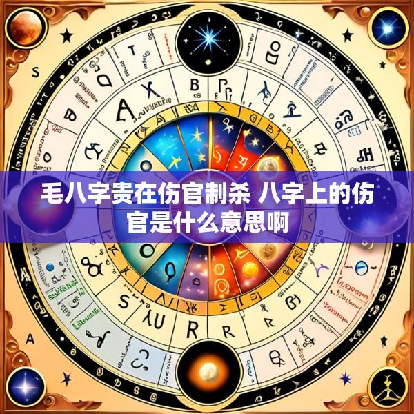 毛八字贵在伤官制杀 八字上的伤官是什么意思啊