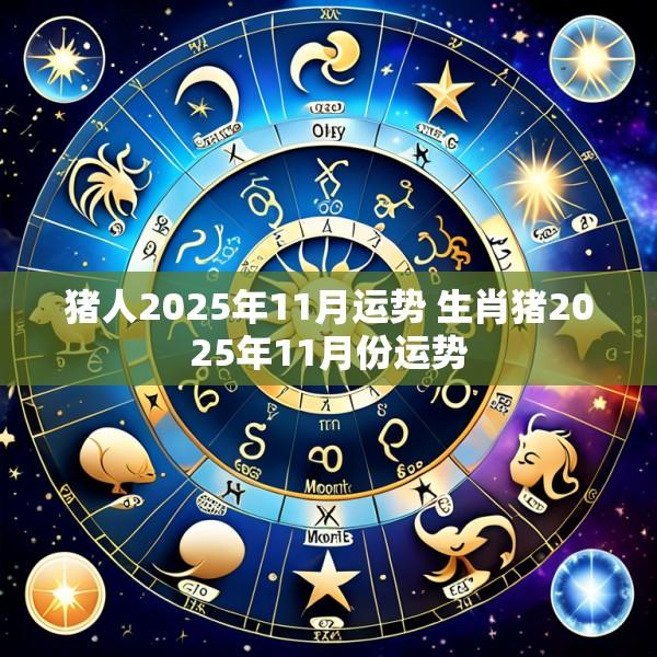 猪人2025年11月运势 生肖猪2025年11月份运势