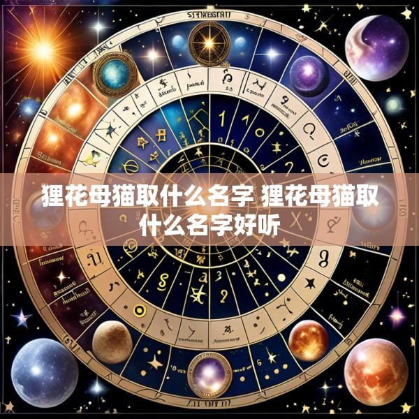 狸花母猫取什么名字 狸花母猫取什么名字好听