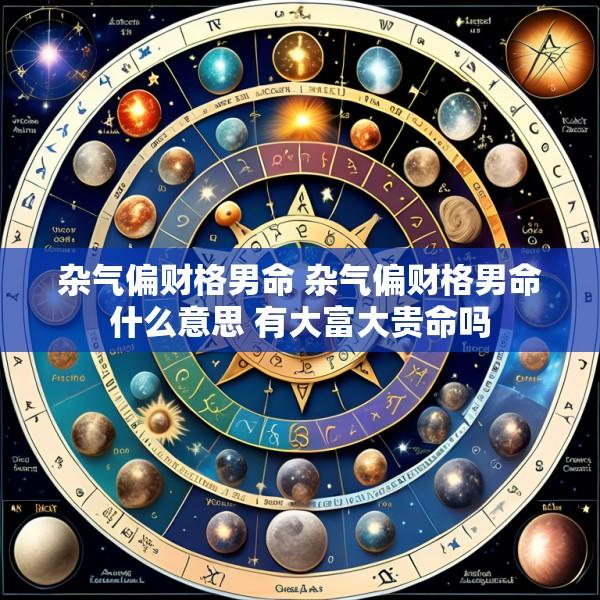 杂气偏财格男命 杂气偏财格男命什么意思 有大富大贵命吗