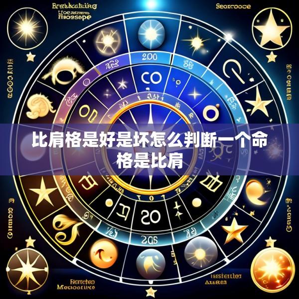 比肩格是好是坏怎么判断一个命格是比肩