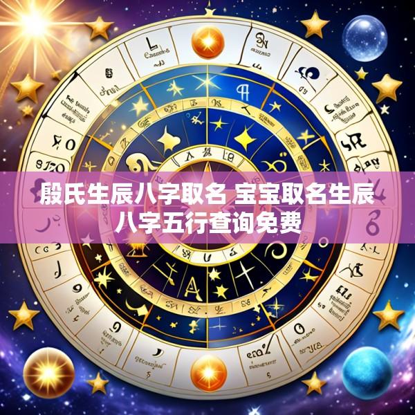殷氏生辰八字取名 宝宝取名生辰八字五行查询免费