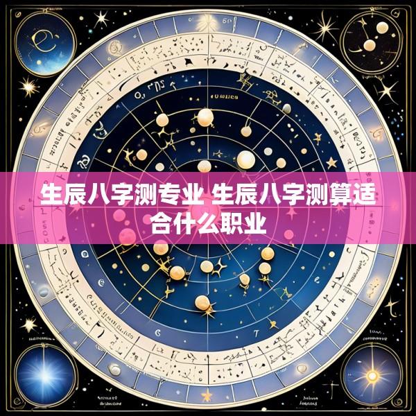 生辰八字测专业 生辰八字测算适合什么职业