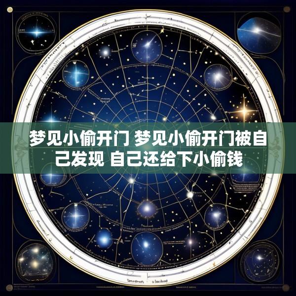 梦见小偷开门 梦见小偷开门被自己发现 自己还给下小偷钱