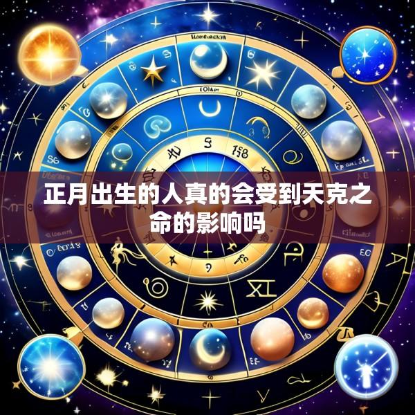 正月出生的人真的会受到天克之命的影响吗