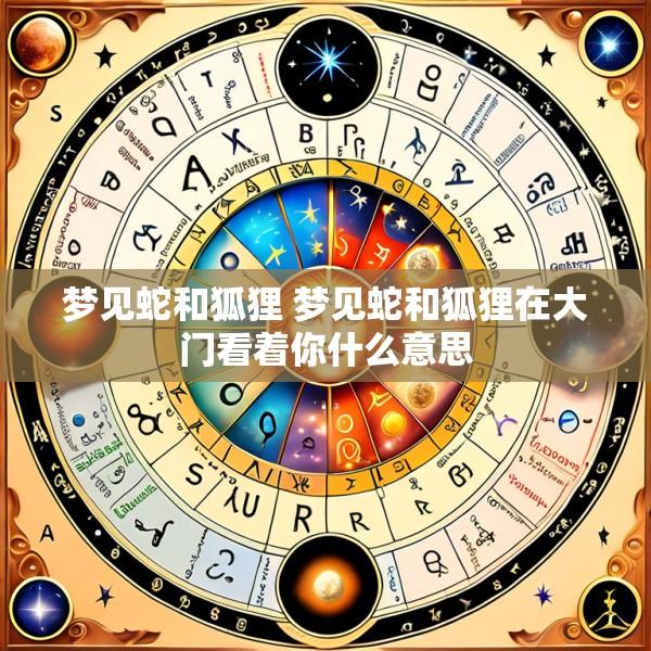 梦见蛇和狐狸 梦见蛇和狐狸在大门看着你什么意思