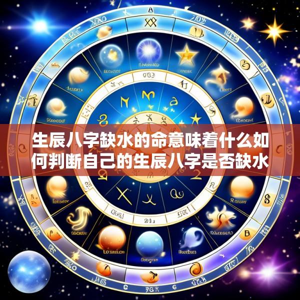 生辰八字缺水的命意味着什么如何判断自己的生辰八字是否缺水