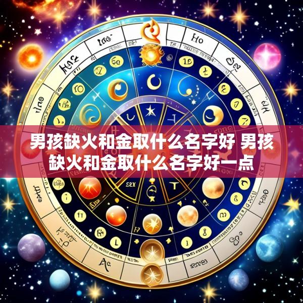 男孩缺火和金取什么名字好 男孩缺火和金取什么名字好一点