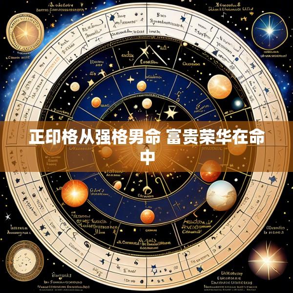 正印格从强格男命 富贵荣华在命中