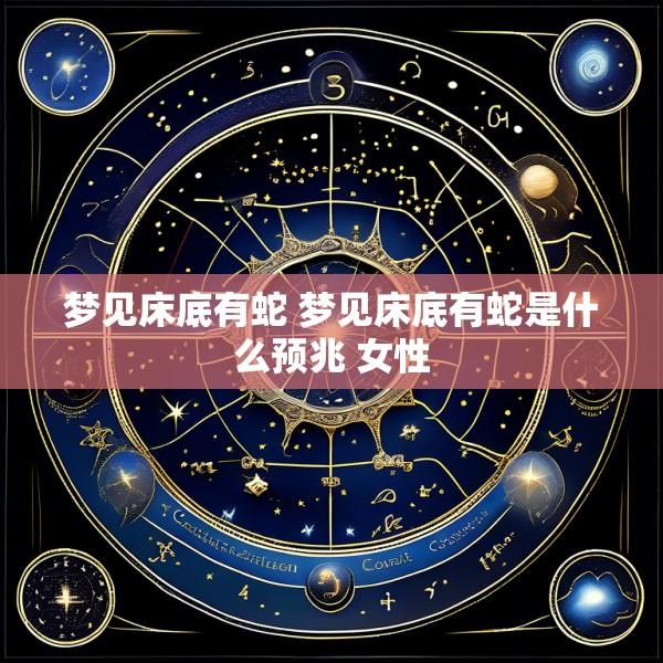 梦见床底有蛇 梦见床底有蛇是什么预兆 女性