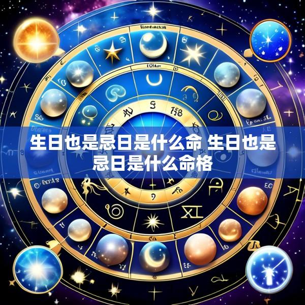 生日也是忌日是什么命 生日也是忌日是什么命格