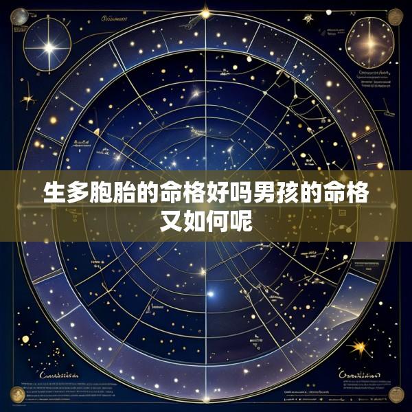 生多胞胎的命格好吗男孩的命格又如何呢