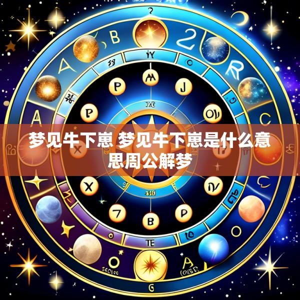 梦见牛下崽 梦见牛下崽是什么意思周公解梦
