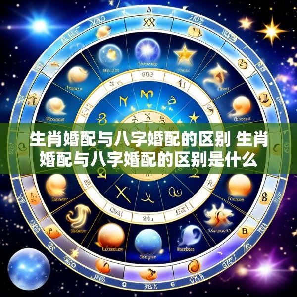 生肖婚配与八字婚配的区别 生肖婚配与八字婚配的区别是什么